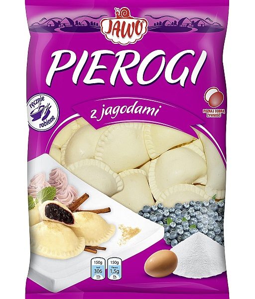 Ręcznej produkcji pierogi z polskimi jagodami