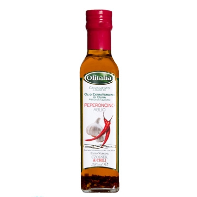Oliwa z oliwek Extra Vergine z czosnkiem i papryczką chili