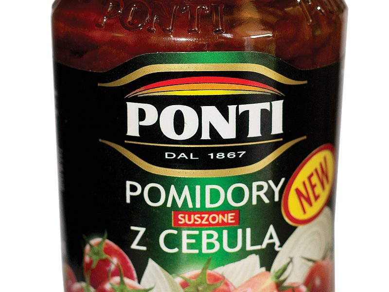 Oryginalne włoskie POMIDORY SUSZONE Z CEBULĄ w oleju