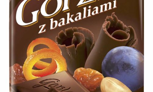 Czekolady z dodatkami: mieszanką bakalii, fistaszkami oraz rodzynkami