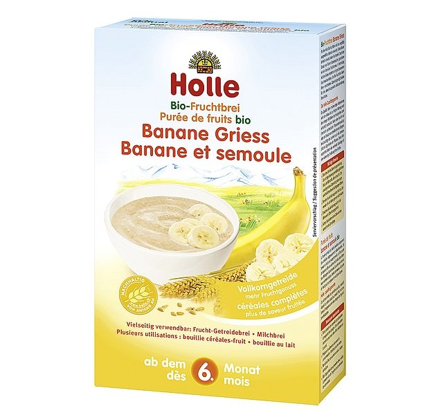 Ekologiczna Kaszka pszenno-bananowa bez mleka, bez cukru