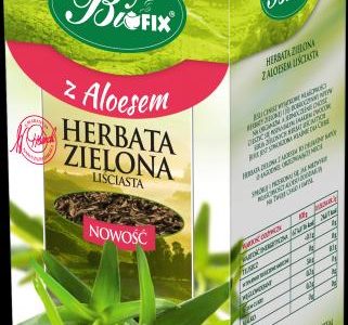 BiFIX zielona z aloesem herbata liściasta