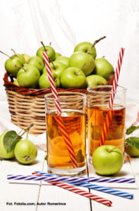 Apple juice.