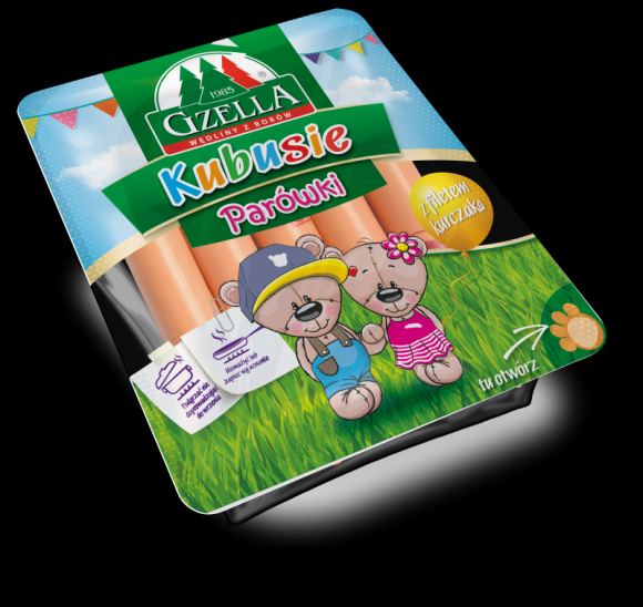 Nowe opakowanie, ten sam pyszny smak parówki dla dzieci Kubusie Gzella Dziecko, LIFESTYLE - Firma Gzella dokłada wszelkich starań, by menu najmłodszych konsumentów było wartościowe. Dlatego jej sztandarowy produkt dedykowany dzieciom: parówki Kubusie, ma w składzie aż 72% mięsa z kurczaka i nowe kolorowe opakowanie.