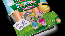 Nowe opakowanie, ten sam pyszny smak parówki dla dzieci Kubusie Gzella