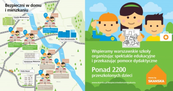 Kolorowanki Skanska, które uczą bezpieczeństwa Dziecko, LIFESTYLE - Skanska zorganizowała edukacyjne spektakle w ramach kampanii Bezpieczni w domu i mieszkaniu?. W tym roku po raz pierwszy do rąk najmłodszych lokatorów firma kieruje nowe narzędzie edukacyjne - kolorowanki, które utrwalą dzieciom zasady domowego BHP.
