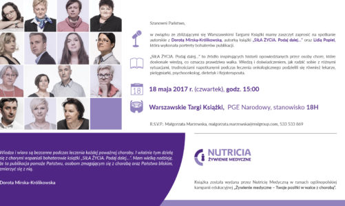 SIŁA ŻYCIA. Podaj dalej?Premiera książki, która jest jak lekarstwo