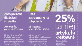WARSZTATY KREATYWNE - ZRÓB PREZENT DLA BABCI I DZIADKA Dziecko, LIFESTYLE - WARSZTATY KREATYWNE - ZRÓB PREZENT DLA BABCI I DZIADKA 20 stycznia, godz. 13:00 15:00 empik Manufaktura, Łódź, ul. Karskiego 5