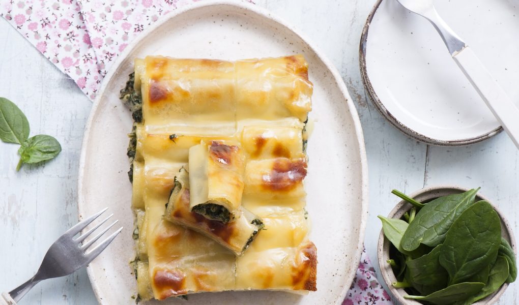 Cannelloni ze szpinakiem i kremowym serem