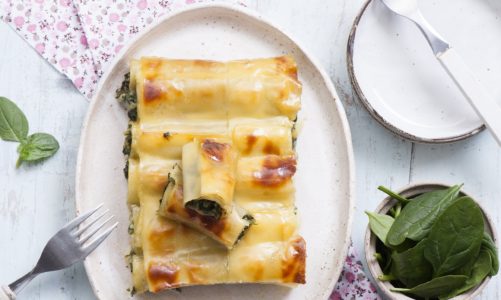 Cannelloni ze szpinakiem i kremowym serem