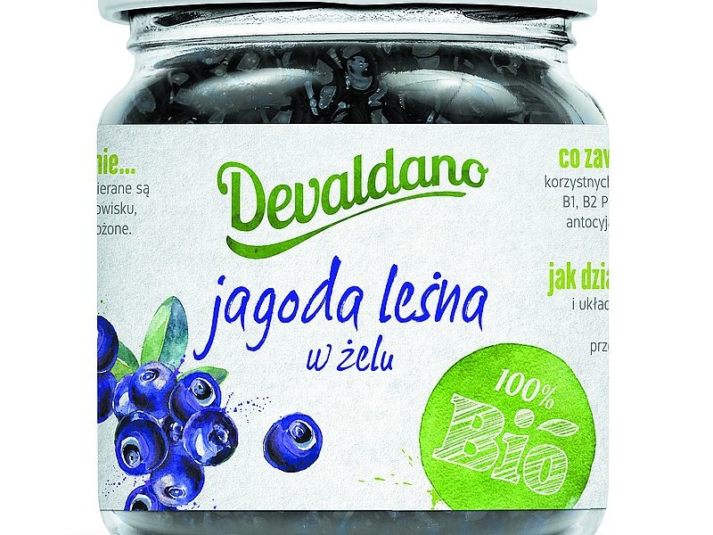 Jagoda leśna w żelu