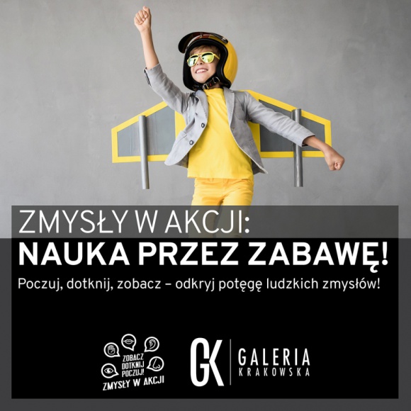 Interaktywna wystawa edukacyjna Zmysły w akcji? w Galerii Krakowskiej Dziecko, LIFESTYLE - O tym, jak ludzki umysł reaguje na zewnętrzne bodźce będzie można przekonać się, odwiedzając interaktywną wystawę edukacyjną Zmysły w akcji?.