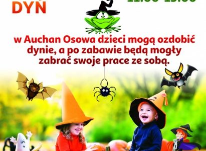 Dyniowe szaleństwo warsztaty dla dzieci w Auchan CH Osowa