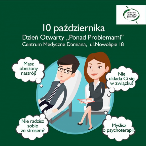 Myślisz o psychoterapii? Zapraszamy na dzień otwarty w Centrum Medycznym Damiana Zdrowie, LIFESTYLE - Myślisz o psychoterapii? Zapraszamy na dzień otwarty w Centrum Medycznym Damiana!
