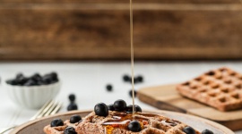 Gofry orkiszowo dyniowe z gruszką. Naturalnie dobre dla dużych i małych łasuch