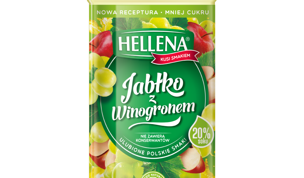 Mniej cukru, więcej soku ? kuszące smakiem nowe napoje Hellena