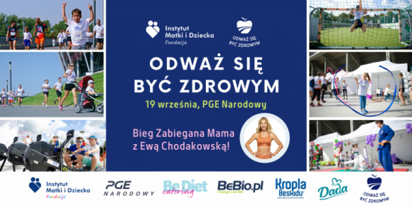 Piknik "Odważ się być zdrowym!" z Ewą Chodakowską na PGE Narodowym w Warszawie! Zdrowie, LIFESTYLE - Kolejna, siódma już edycja pikniku rodzinnego ?Odważ się być zdrowym!?, odbędzie się 19 września 2021 roku na PGE Narodowym. Słynna trenerka Ewa Chodakowska została ambasadorką tegorocznego biegu ?Zabiegana Mama!? i pobiegnie razem z biegaczkami i biegaczami!