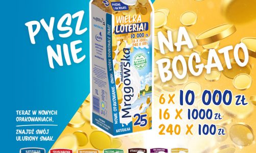 ?Pysznie i na Bogato? startuje Wielka loteria Maślanki Mrągowskiej